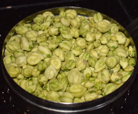 Green garbanzo beans